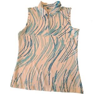 Izod Womens Cool FX Sleeveless Performance Athletic Golf Shirt